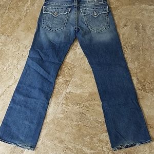 True Religion Ricky Big T Distressed Washed Jeans
